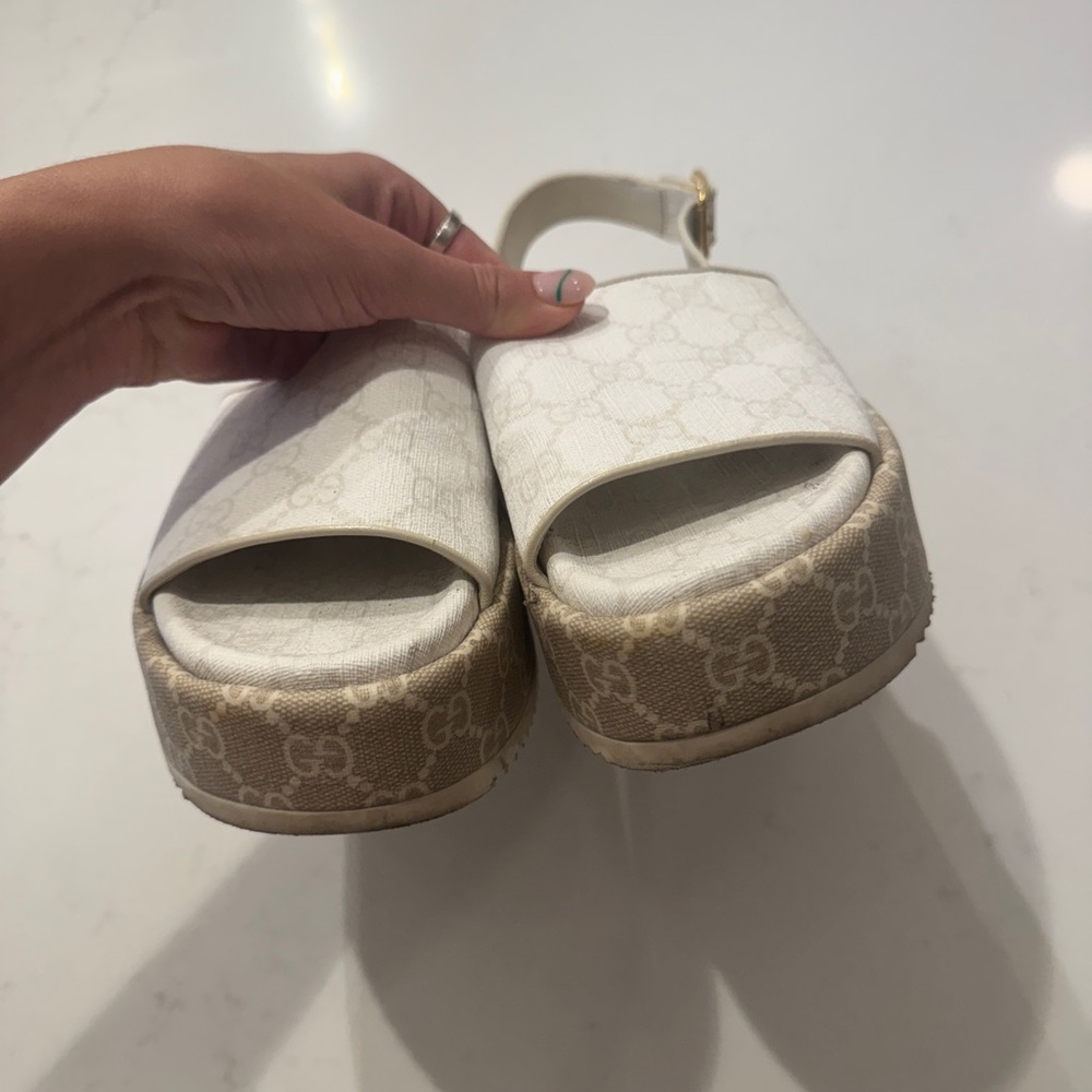 Gucci white sandals - Picture 5 of 9